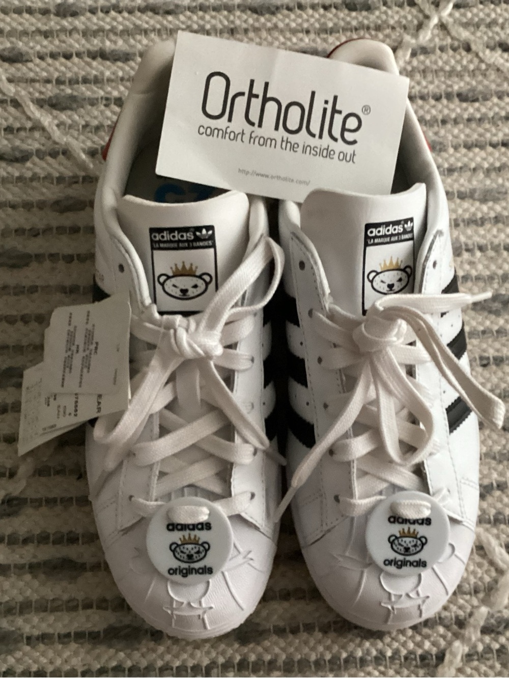 Adidas Originals Superstar with Nigo Bear Tag Trainers